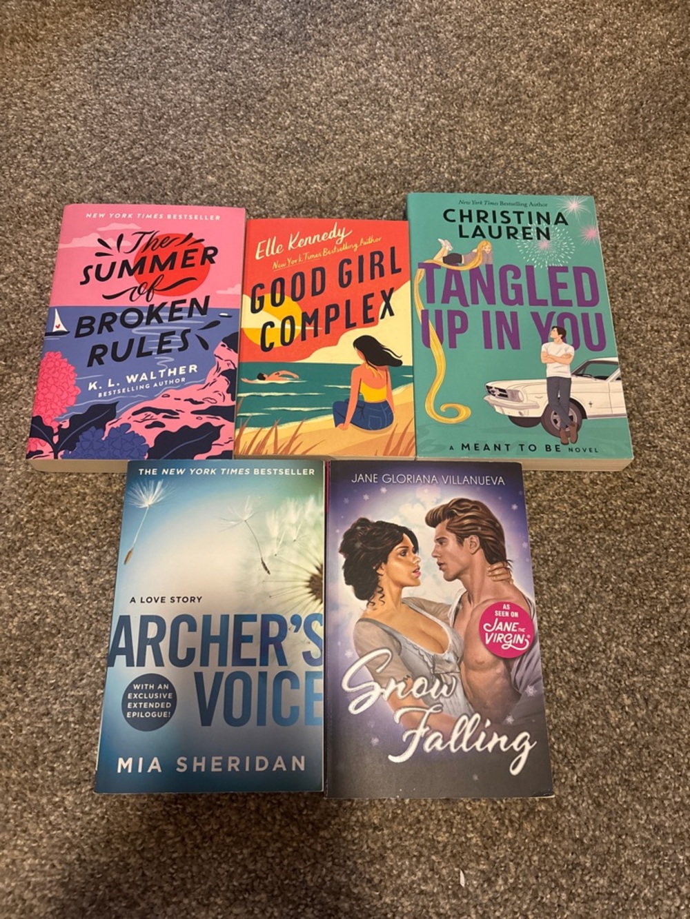 Set of 5 Contemporary Romance & Women's Fiction Paperbacks
